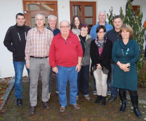 Ausschuss des Wandervereins im Jahr 2016; es fehlen Frank Wager und Hubert Mocker